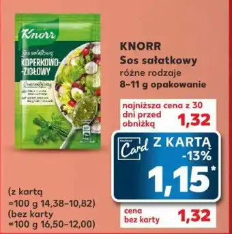 Kaufland KNORR Sos sałatkowy 8-11 g oferta