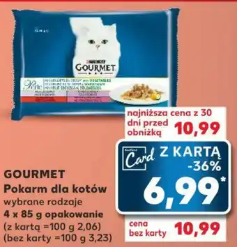 Kaufland GOURMET Pokarm dla kotów 4x85g oferta