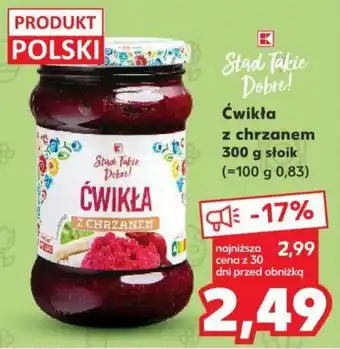 Kaufland Ćwikła z chrzanem 300 g oferta