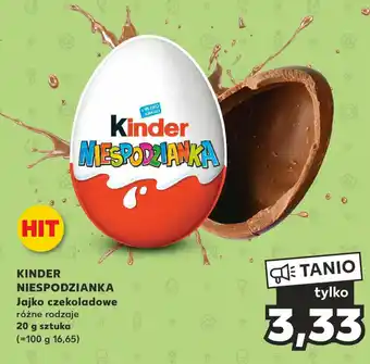 Kaufland KINDER NIESPODZIANKA Jajko czekoladowe 20g oferta