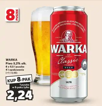 Kaufland WARKA Piwo 5,2% alk. 0,5 l oferta