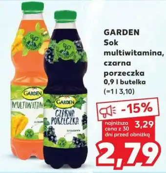 Kaufland GARDEN Sok multiwitamina, czarna porzeczka 0,9 l oferta