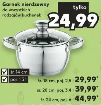 Kaufland Garnek nierdzewny 1,3 l oferta