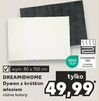 Kaufland DREAM@HOME Dywan z krótkim włosiem 80 x 150 cm oferta