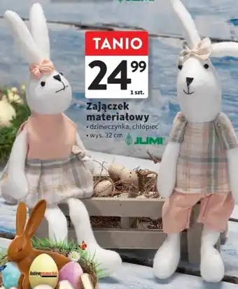 Zajączek materiałowy 32 cm JUMI