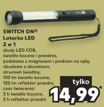 Kaufland SWITCH ON Latarka LED 2 w 1 oferta