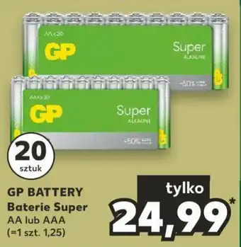 GP BATTERY Baterie Super AA lub AAA 20 szt.