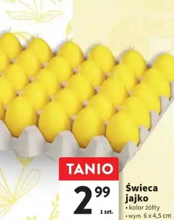 Intermarche Świeca jajko 6 x 4,5 cm bolsius oferta
