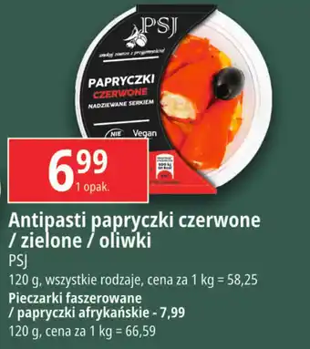 E.Leclerc Antipasti papryczki czerwone / zielone / oliwki PSJ 120g oferta