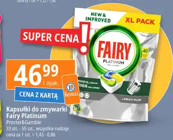 E.Leclerc Kapsułki do zmywarki Fairy Platinum Procter&Gamble 33-55szt. oferta