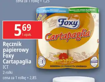 E.Leclerc Ręcznik papierowy Foxy Cartapaglia ICT 2 rolki oferta