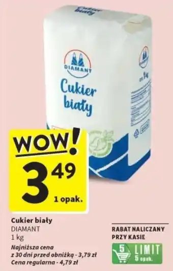 Intermarche Cukier biały DIAMANT 1kg oferta