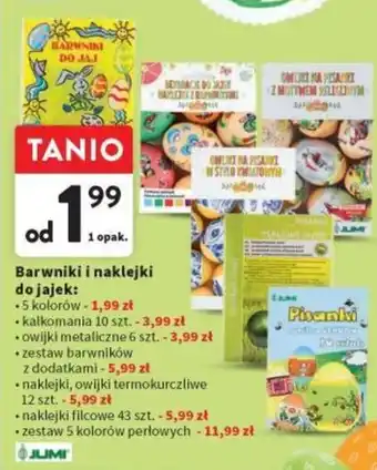 Intermarche Barwniki i naklejki do jajek oferta