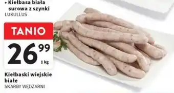 Intermarche Kiełbaski wiejskie białe SKARBY WĘDZARNI 1kg oferta