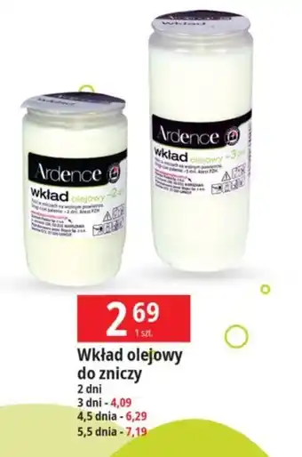 E.Leclerc Wkład olejowy do zniczy 2 dni oferta