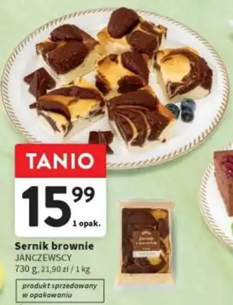 Intermarche Sernik brownie JANCZEWSCY 730 g oferta