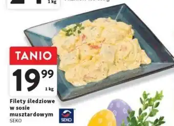 Intermarche Filety śledziowe w sosie musztardowym SEKO 1kg oferta