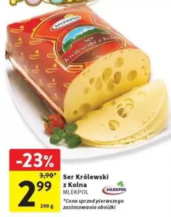 Intermarche Ser Królewski z Kolna MLEKPOL 100g oferta