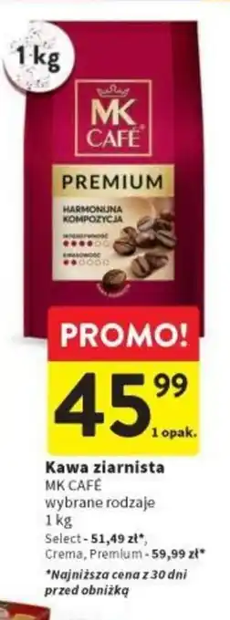 Intermarche Kawa ziarnista MK CAFÉ 1kg oferta