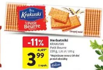 Intermarche Herbatniki KRAKUSKI 220g oferta