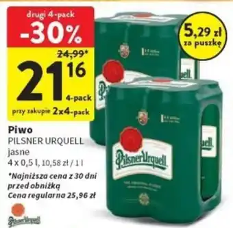 Intermarche Piwo PILSNER URQUELL 4x0,5l oferta