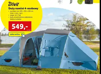 Lidl Namiot duży 4-osobowy 1 SZT oferta