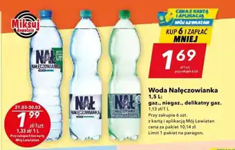 Lewiatan Woda Nałęczowianka 1,5 L oferta