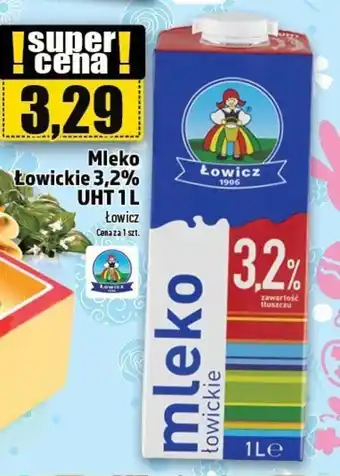 Topaz Mleko Łowickie 3,2% UHT 1 l Łowicz oferta