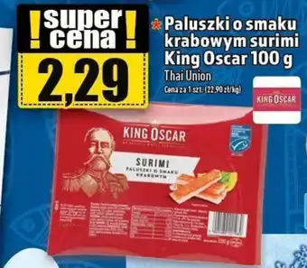 Topaz Paluszki o smaku krabowym surimi King Oscar 100 g Thai Union oferta