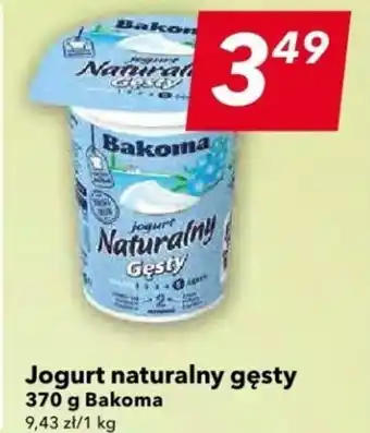 Lewiatan Jogurt naturalny gęsty Bakoma 370 g oferta