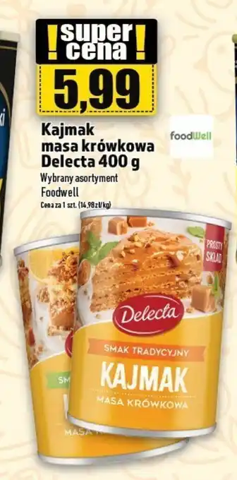 Topaz Kajmak masa krówkowa Delecta 400 g Foodwell oferta