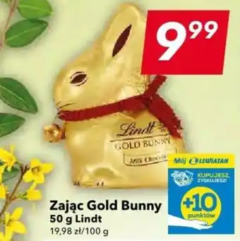 Lewiatan Zając Gold Bunny 50 g Lindt oferta