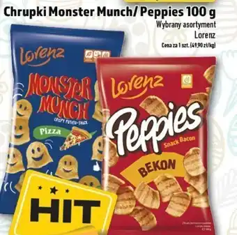 Topaz Chrupki Monster Munch/Peppies 100 g Lorenz oferta