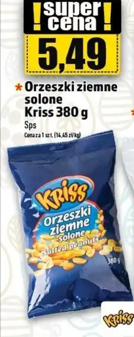 Topaz Orzeszki ziemne solone Kriss 380 g oferta