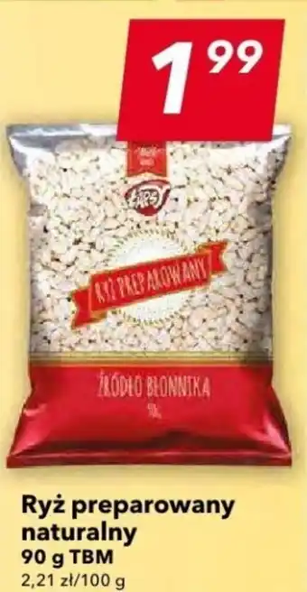 Ryż preparowany naturalny 90 g TBM