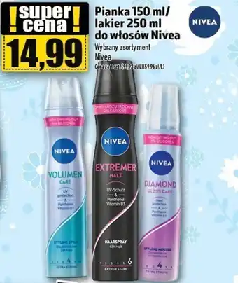 Topaz Pianka 150 ml/ lakier 250 ml do włosów Nivea oferta