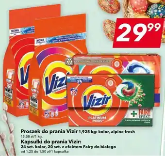 Lewiatan Proszek do prania Vizir 1,925 kg/ Kapsułki do prania Vizir 24szt/20szt oferta