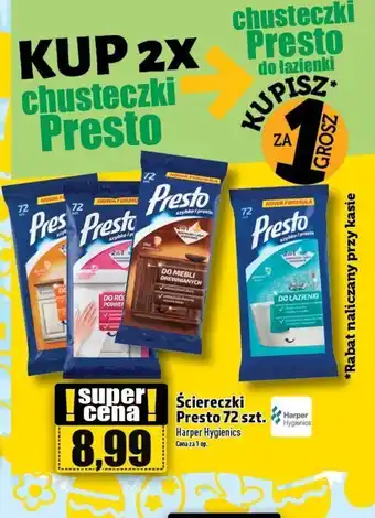 Topaz Ściereczki Presto 72 szt. Harper Hygienics oferta