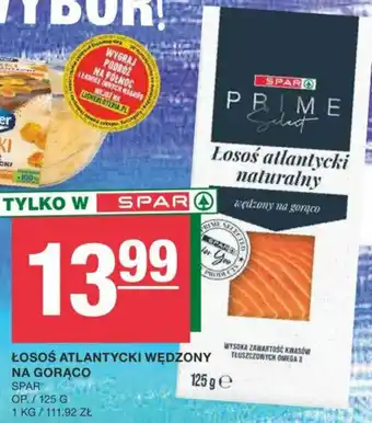 Spar ŁOSOŚ ATLANTYCKI WĘDZONY NA GORĄCO SPAR 125g oferta