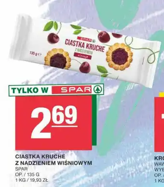 Spar CIASTKA KRUCHE Z NADZIENIEM WIŚNIOWYM SPAR 135g oferta