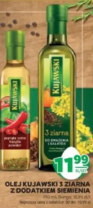 Stokrotka OLEJ KUJAWSKI 3 ZIARNA Z DODATKIEM SIEMIENIA Bunge 750 ml oferta