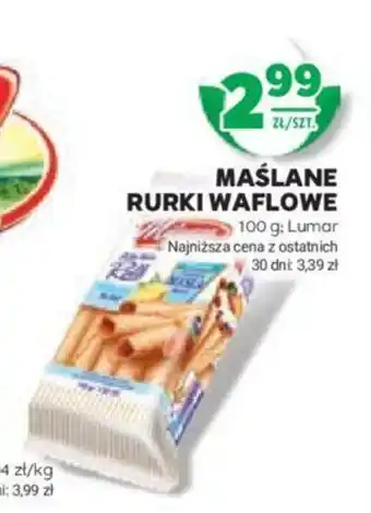Stokrotka MAŚLANE RURKI WAFLOWE Lumar 100 g oferta