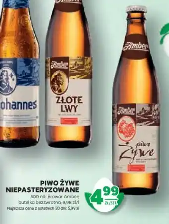 Stokrotka PIWO ŻYWE NIEPASTERYZOWANE Browar Amber 500 ml oferta