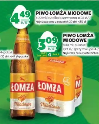 Stokrotka PIWO ŁOMŻA MIODOWE 500 ml oferta