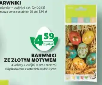 Stokrotka BARWNIKI ZE ZŁOTYM MOTYWEM 4 kolory + owijki 9 szt oferta