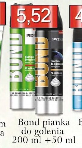 Bond pianka do golenia 200ml + 50ml