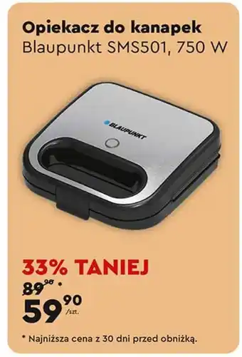 Biedronka Opiekacz do kanapek Blaupunkt oferta