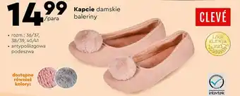 Biedronka Kapcie baleriny Cleve oferta
