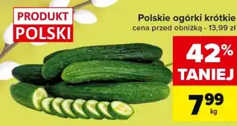 Carrefour Ogórki Polski oferta