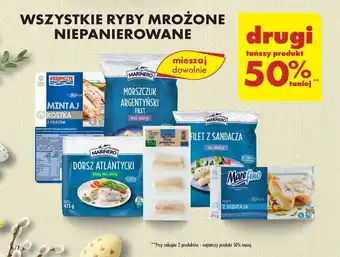 Biedronka WSZYSTKIE RYBY MROŻONE NIEPANIEROWANE oferta